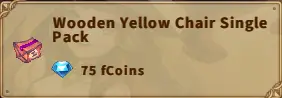 America FWC | Wooden Yellow Chair Single Pack