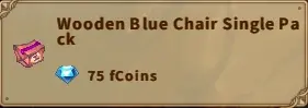 America FWC | Wooden Blue Chair Single Pack