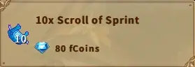 America FWC | 10x Scroll of Sprint