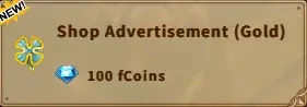 America FWC | Shop Advertisement(Gold)