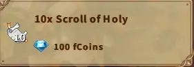 America FWC | 10x Scroll of Holy
