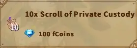 America FWC | 10x Scroll of Private Custody