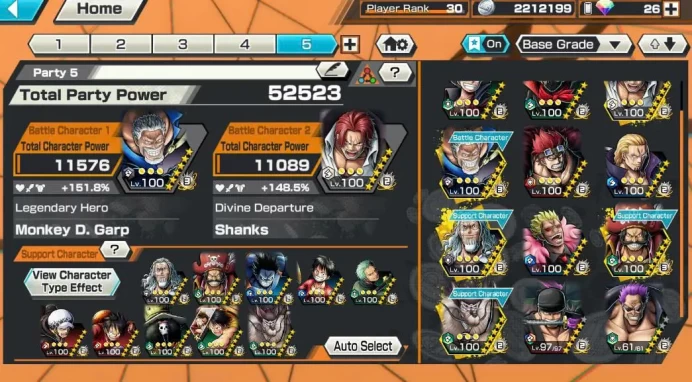 BR634-IOS+Android-Garp Full Boost+Roger Boost 3+Shank v4+Zoro+Zephyr+Good Medal+Support 151%+Jimbei+Jabra Max+Rayleigh Max+Donflamingo Max