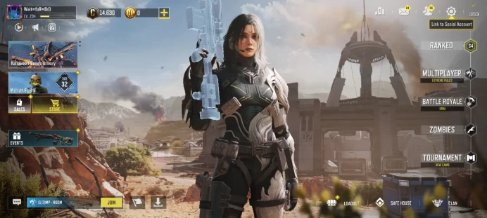 mythic gun 1 | legend gun 6 | LVL 234 | Epic Guns 163 | character Epics 82 | C : 14k | Saved : Activision | code 9047