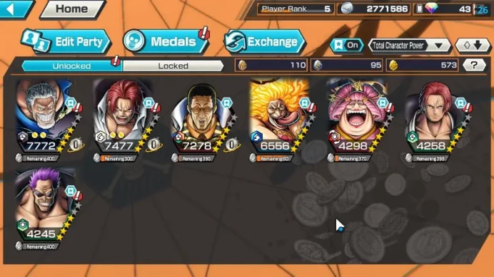 Global| 7 META EX|Divine Depart Shanks,FR Shanks,Hero D Garp,Sword Kizaru Etc|Rank 5|Log Bandai|Check SS(OPBR1177)