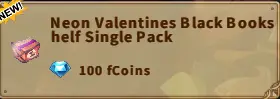 America FWC | Neon Valentines Black Bookshelf Single Pack