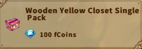 America FWC | Wooden Yellow Closet Single Pack