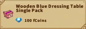 America FWC | Wooden Blue Dressing Table Single Pack
