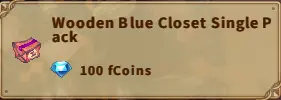America FWC | Wooden Blue Closet Single Pack