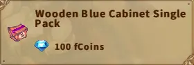 America FWC | Wooden Blue Cabinet Single Pack