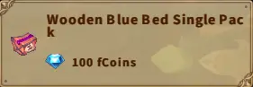 America FWC | Wooden Blue Bed Single Pack