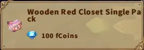 America FWC | Wooden Red Closet Single Pack