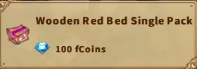America FWC | Wooden Red Bed Single Pack