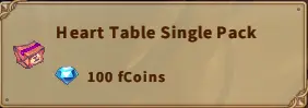 America FWC | Heart Table Single Pack