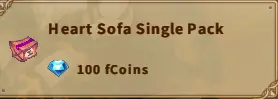 America FWC | Heart Sofa Single Pack