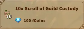 America FWC | 10x Scroll of Guild Custody