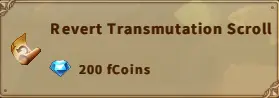 America FWC | Revert Transmutation Scroll