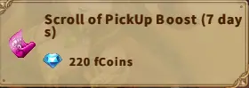 America FWC | Scroll of PickUp Boost(7 Days)