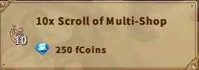 America FWC | 10x Scroll of Multi-Shop