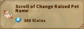 America FWC | Scroll of Change Raised Pet Name