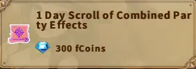 America FWC | 1 Day Scroll of Combined Party Effects