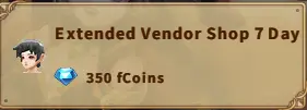 America FWC | Extended Vendor Shop 7 Day