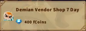 America FWC | Demian Vendor Shop 7 Day