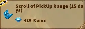 America FWC | Scroll of PickUp Range(15 days)