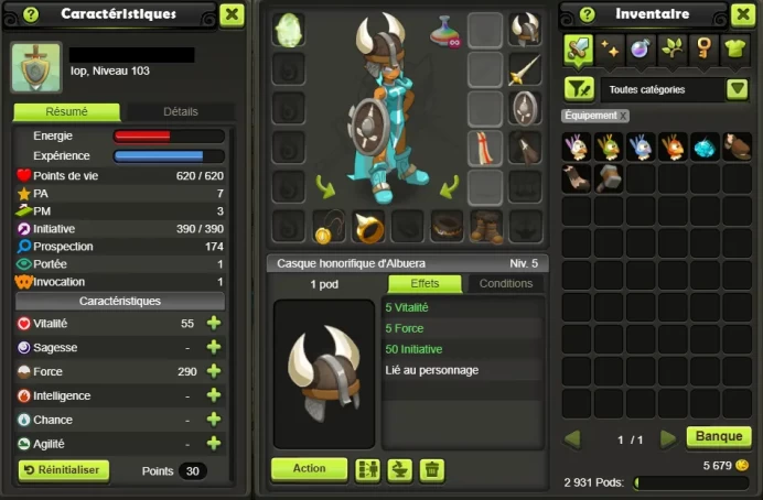 IOP 103 (Dofus Kaliptus) Tiliwan !! Jamais Certifie, 100% Safe.
