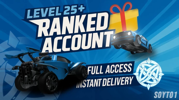 ROCKET LEAGUE SMURF | Level 25+ | SMURF for Ranked | Full Access | Instant Delivery