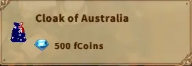 America FWC | Cloak of Australia