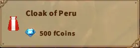 America FWC | Cloak of Peru