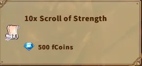 America FWC | 10x Scroll of Strength