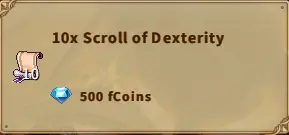 America FWC | 10x Scroll of Dexterity
