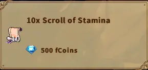 America FWC | 10x Scroll of Stamina