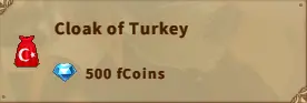 America FWC | Cloak of Turkey