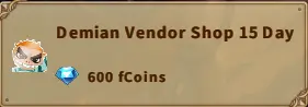 America FWC | Demian Vendor Shop 15 Day
