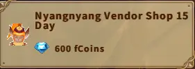 America FWC | Nyangnyang Vendor Shop 15 Day