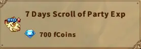 America FWC | 7 Days Scroll of Party Exp