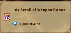 America FWC | 10x Scroll of Weapon Bonus