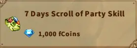 America FWC | 7 Days Scroll of Party Skill