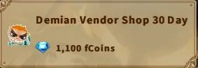 America FWC | Demian Vendor Shop 30 Day