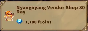 America FWC | Nyangnyang Vendor Shop 30 Day