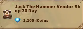 America FWC | Jack The Hammer Vendor Shop 30 Day