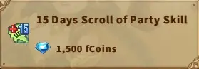 America FWC | 15 Days Scroll of Party Skill