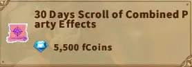 America FWC | 30 Days Scroll of Combined Party Effects