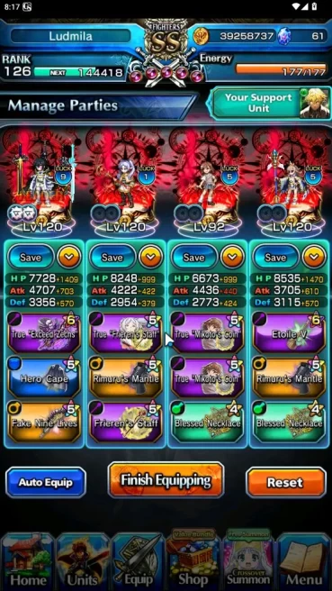 Global|Rank 126|28 Ascend[MomoTW,DL RimuruTW,FrierenTW,ChloeTW,Etc]+Lpot 404,SpArt Terrible|Check SS (GS1524)