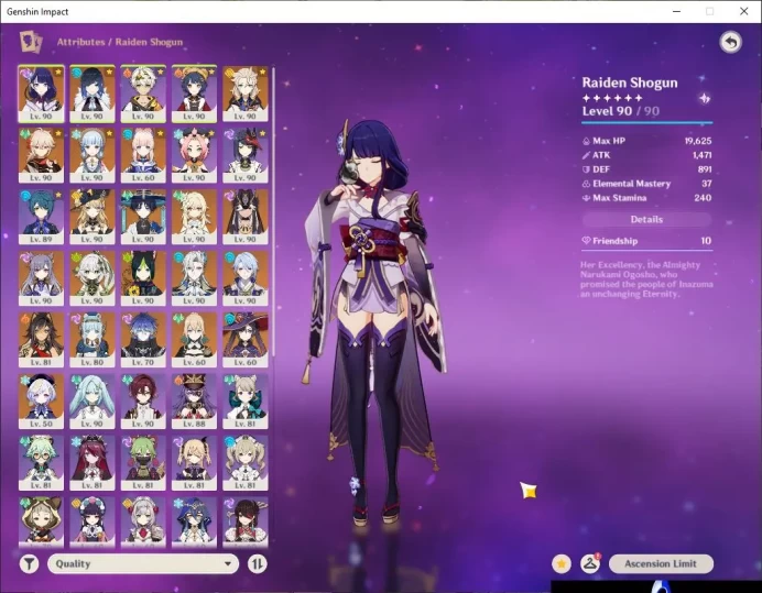 ASIA|AR 60|14 Limit+2[5 *Weapon]|Raiden C6,Kazuha C1,Flins Prem,Ineffa+Sign,Ayaka+Skin 2 Archon,Lots C6 Char B4,Etc|SS(GI3391)