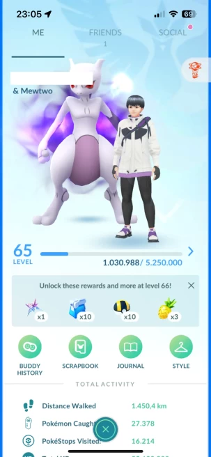 Level 65, 4 Legend IV100, 94 Pokemon 3000CP+, 163 Shiny, 132 Legend, 92 IV 100, 5 Shiny Legend, 58 Shadow Legend
