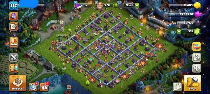 TH15 | Level 237 -[ BK 83- AQ 83- MP 62- GW 56- RC 31 ]- Gem 395--Code 2443--Secure account
